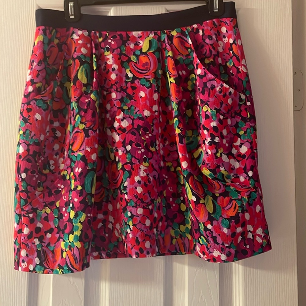 Lilly Pulitzer Colorful Floral Midi Skirt